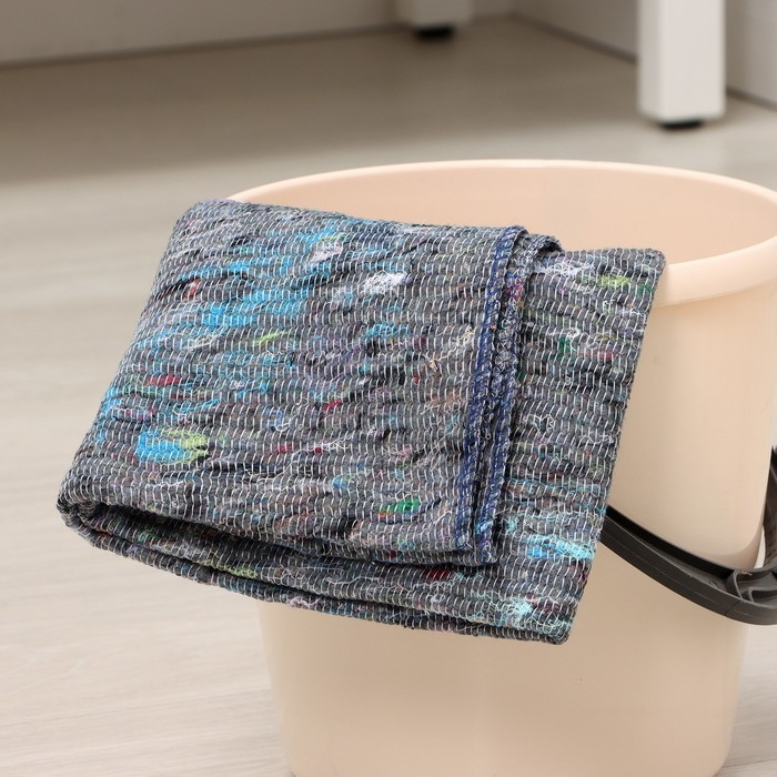 Салфетка - тряпка хозяйственная Доляна, 80×100 см, плотность 180 г/м², строчка 2,5 мм, с оверлоком, цвет серый Салфетка - тряпка хозяйственная Доляна, 80×100 см, плотность 180 г/м², строчка 2,5 мм, с оверлоком, цвет серый