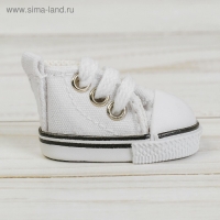 Кеды для кукол, длина подошвы 5,3 см, цвет белый