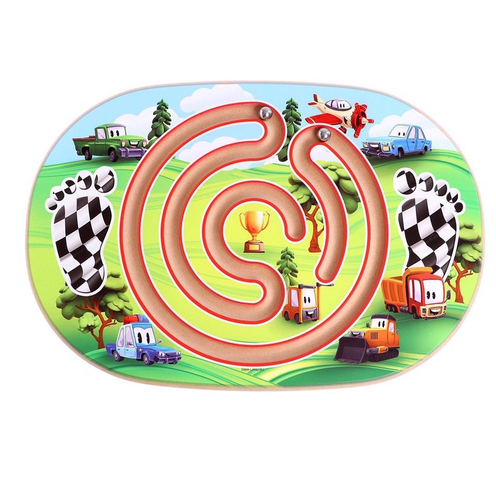 Балансир детский &laquo;Гонки&raquo;, с лабиринтом