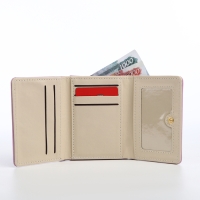 Кошелёк женский на кнопке, цвет сиреневый Кошелёк женский на кнопке, цвет сиреневый