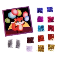 Аппликация пайетками для детей &laquo;Лисичка&raquo;, набор для творчества