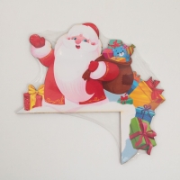 Декор на раму двери новогодний &laquo;Дед мороз&raquo;,  на Новый год, 23,2 х 20,6 см