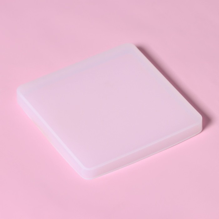 Молд Доляна «Квадрат», силикон, 10,5×10,5×1,2 см, прозрачный Молд Доляна «Квадрат», силикон, 10,5×10,5×1,2 см, прозрачный