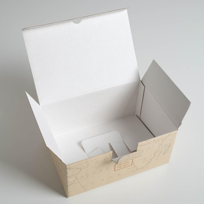 Коробка‒пенал, упаковка подарочная, &laquo;For real man&raquo;, 22 х 15 х 10 см