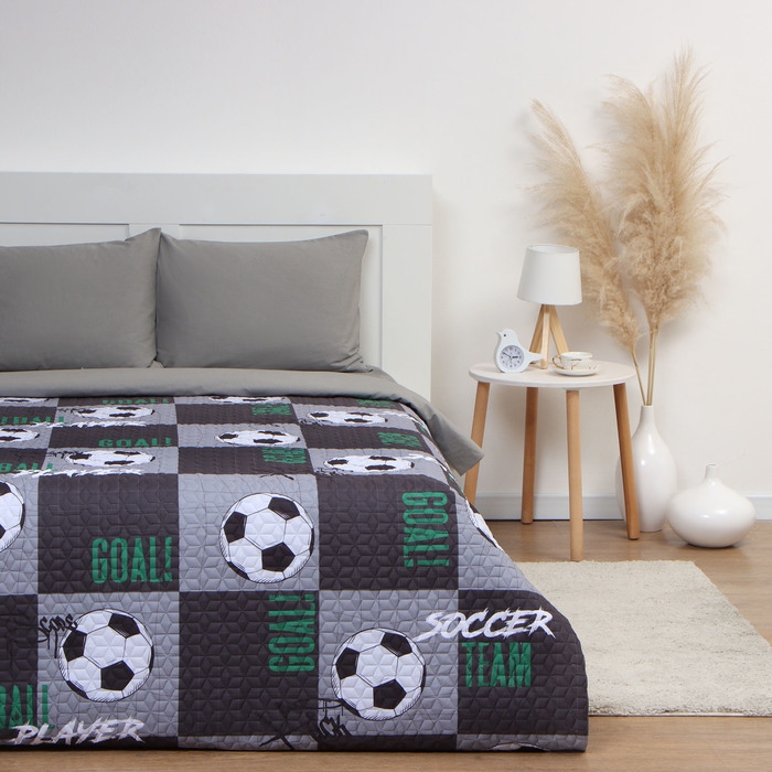 Покрывало "Этель" 1,5 сп Soccer team 145*210&plusmn;5 см, микрофибра