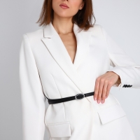 Ремень женский, ширина 1 см, пряжка металл, цвет чёрный Ремень женский, ширина 1 см, пряжка металл, цвет чёрный