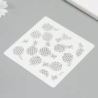 Трафарет пластик "Ананасы" 15х15 см