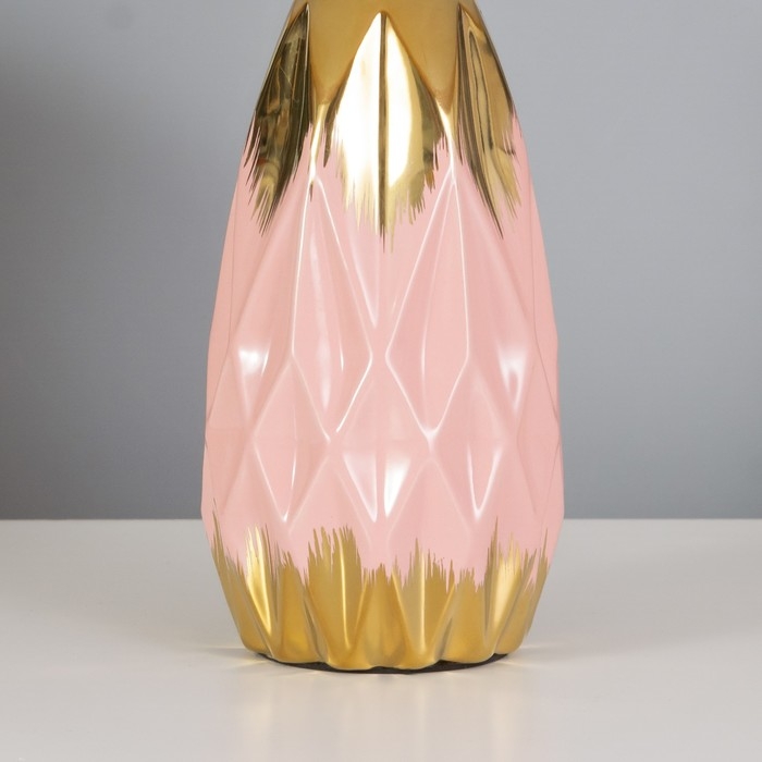 Лампа настольная Лампа настольная "Андреа" 1х40Вт Е14 розовый/золото 24х24х40см