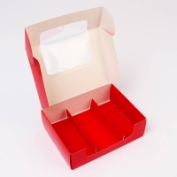 Новый год. Кондитерская упаковка под 3 эклера "Пусть сбываются мечты", 20 x 15 x 6 см Новый год. Кондитерская упаковка под 3 эклера "Пусть сбываются мечты", 20 x 15 x 6 см