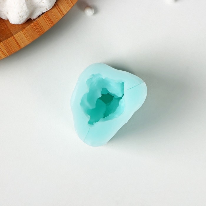 Силиконовый молд &laquo;Ангелочек задумался&raquo;, 3,6&times;2,7&times;3,7 см, цвет бирюзовый