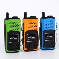 Фонарь аккумуляторный, 1500 мАч, радио, колонка, USB-зарядка, с солнечной батареей, микс Фонарь аккумуляторный, 1500 мАч, радио, колонка, USB-зарядка, с солнечной батареей, микс