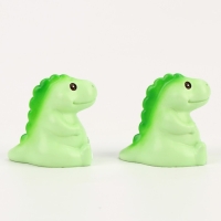 Миниатюра кукольная &laquo;Динозаврик&raquo;, набор 2 шт., размер 1 шт. &mdash; 3,5 &times; 5 &times; 2 см, цвет зелёный