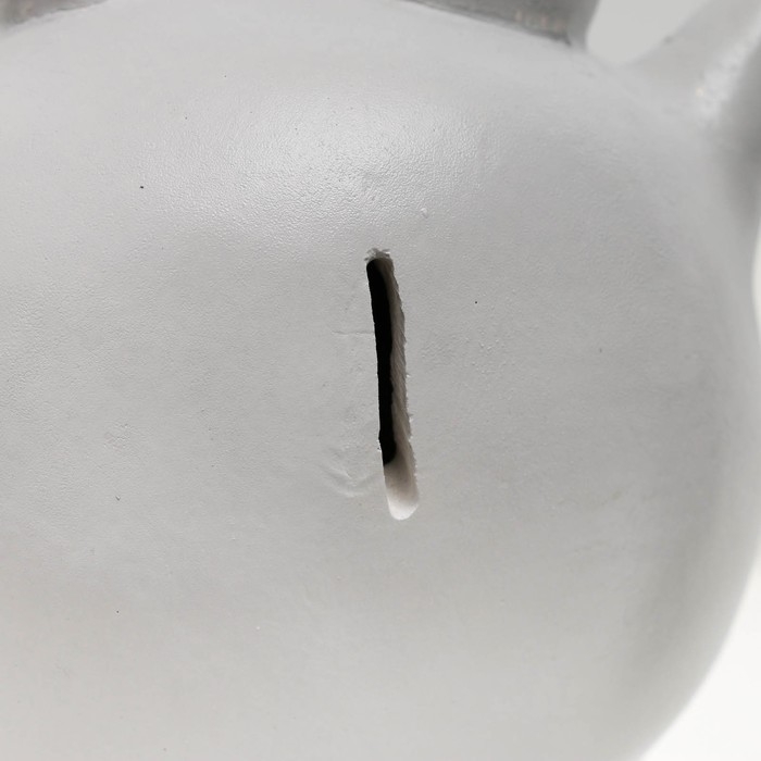 Копилка "Кот с рыбкой" серый, 16х14х25,5см МИКС