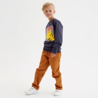 Свитшот для мальчика MINAKU: Casual Collection KIDS цвет графит, рост 104