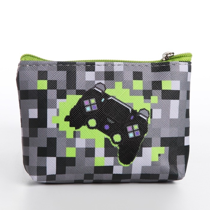 Кошелек детский, цвет микс Кошелек детский, цвет микс "Пиксельный мир", 11*7 см микс