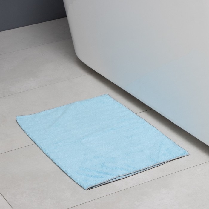 Тряпка для пола Raccoon, 250 г/м², 60×80 см, микрофибра, с оверлоком, 1 шт, цвет голубой Тряпка для пола Raccoon, 250 г/м², 60×80 см, микрофибра, с оверлоком, 1 шт, цвет голубой