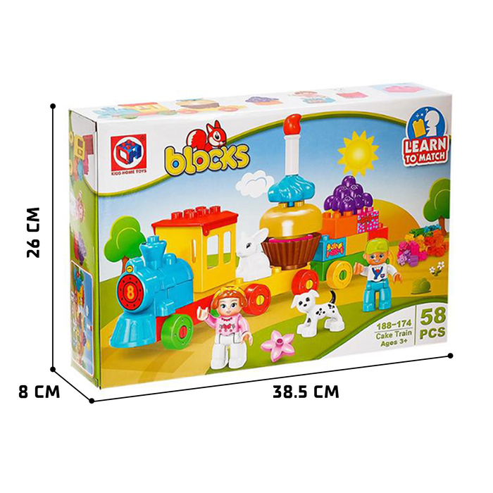 Конструктор «Сказочный паровоз», 58 деталей Конструктор «Сказочный паровоз», 58 деталей