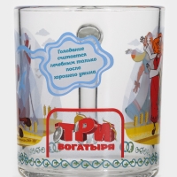 Набор детской стеклянной посуды &laquo;Три богатыря. Царевны&raquo;, 3 предмета: тарелка d=19,7 см, салатник d=13 см, кружка 300 мл