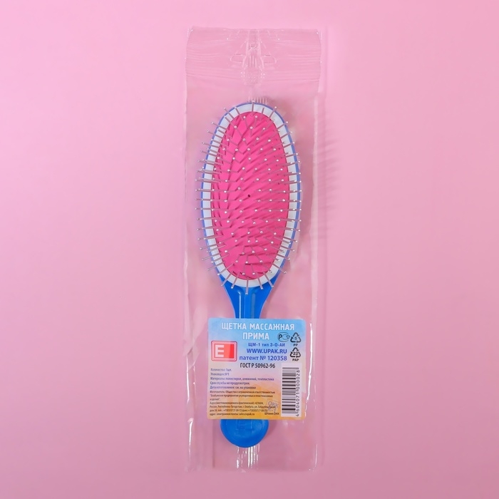 Расчёска массажная, 6 × 22 см, цвет МИКС, ЩМ-1, 3-О-АИ Расчёска массажная, 6 × 22 см, цвет МИКС, ЩМ-1, 3-О-АИ