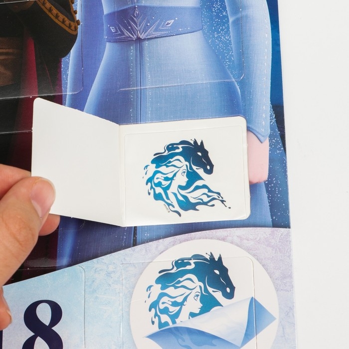 Адвент-календарь &laquo;Эльза и Анна&raquo;, с детскими татуировками &mdash; 18 шт., Холодное сердце