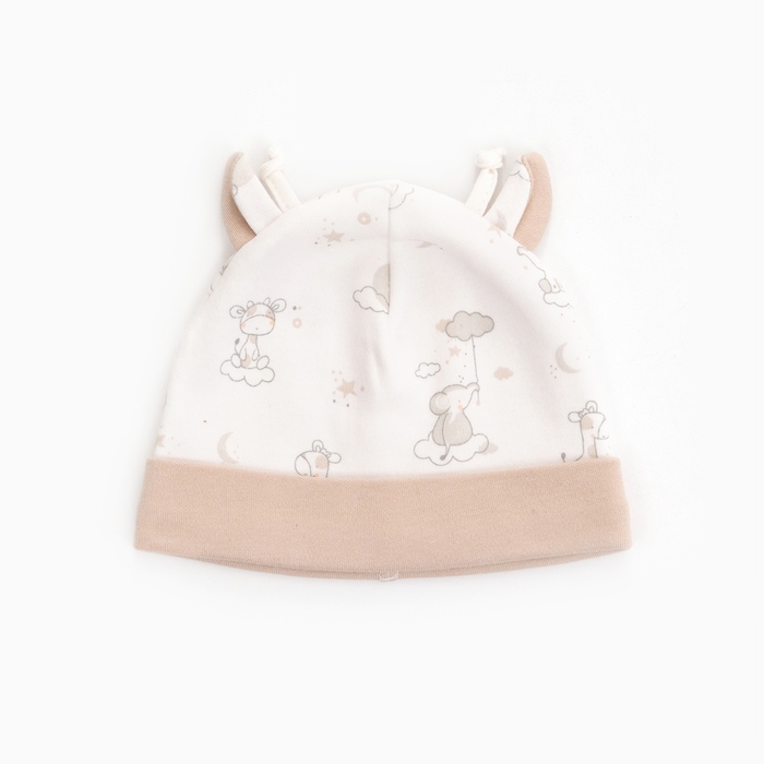 Шапка детская, цвет бежевый, размер 38-40 Шапка детская, цвет бежевый, размер 38-40