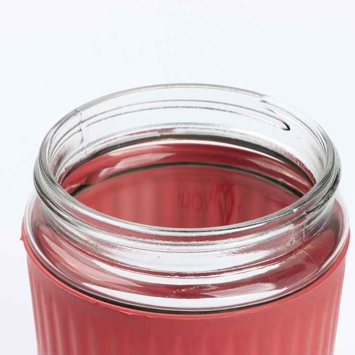 Стакан с крышкой &laquo;Love You&raquo;, 350 мл, стекло