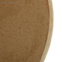 Холст круглый на оргалите 4мм, d-40 хлопок 100% акриловый грунт м/з 250г/м&sup2;