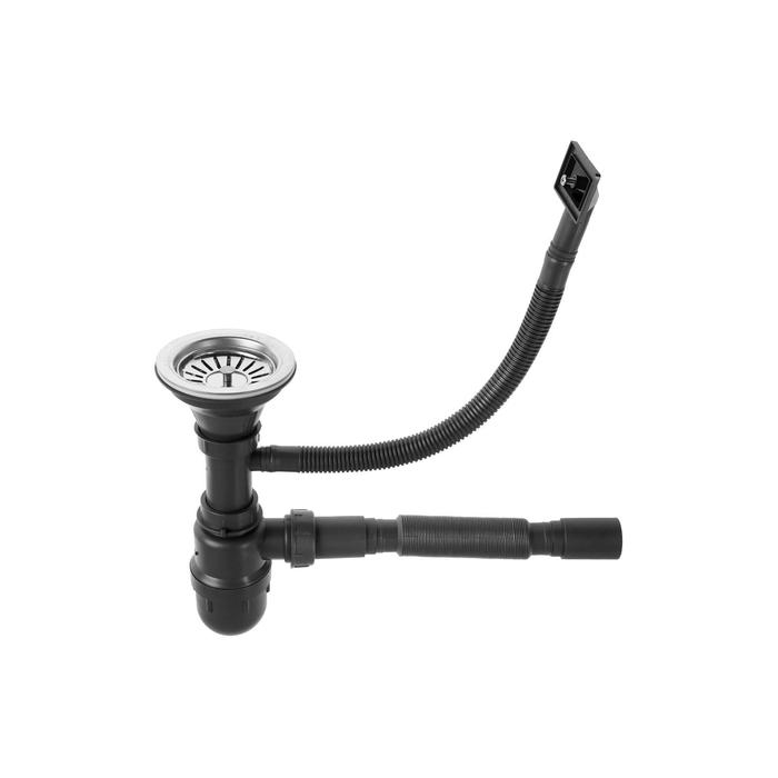 Мойка кухонная Accoona AD5151, врезная, круглая, толщина 0.6 мм, 510х165 мм, матовая