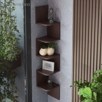 Полка угловая навесная Лофт, 224х224х1280, Венге Полка угловая навесная Лофт, 224х224х1280, Венге