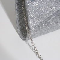 Сумка-клатч на магните, цвет серебряный Сумка-клатч на магните, цвет серебряный