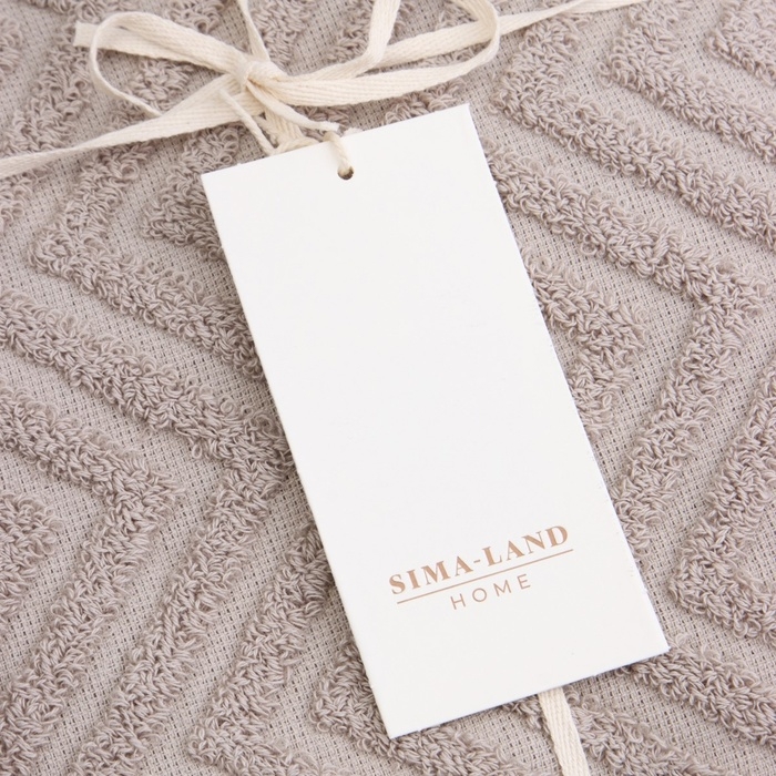 Полотенце махровое SL HOME: Geometry Полотенце махровое SL HOME: Geometry "Саббиа" 67х140 см, 83% хлопок, 17% лён, 500 г/м2