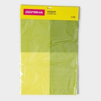 Салфетки сервировочные на стол Доляна &laquo;Настроение&raquo;, 4 шт, 45&times;30 см, зелёные