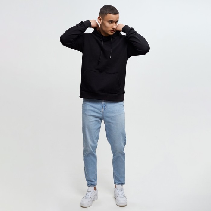 Худи мужское MINAKU: Casual Collection, цвет чёрный, размер 52