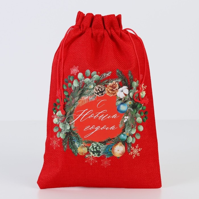 Мешок с термонаклейкой &laquo;Тепла и Уюта&raquo;, 20 х 30 см +/- 1.5 см, Новый год