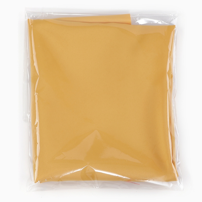 Лоскут для рукоделия, атлас однотонный золотистый, 50 &times; 50 см