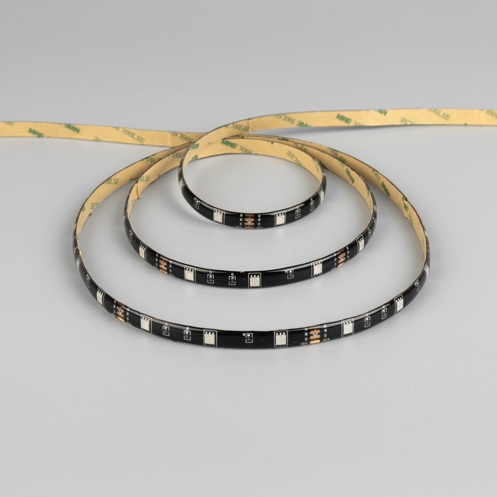 Комплект светодиодной ленты Luazon Lighting 3 м, IP65, SMD5050, 30 LED/м, USB, пульт ДУ, RGB Комплект светодиодной ленты Luazon Lighting 3 м, IP65, SMD5050, 30 LED/м, USB, пульт ДУ, RGB