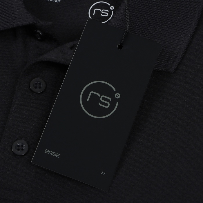 Футболка поло мужская спортивная, размер L (50), цвет черный