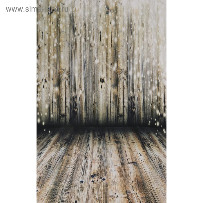 Фотофон винил Фотофон винил "Состаренные доски с светлячками" стена+пол 80х125 см
