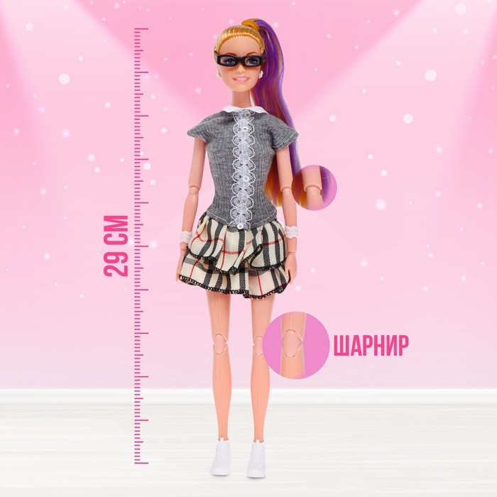 Кукла-модель шарнирная &laquo;Первая учительница&raquo; с малышкой, мебелью и аксессуарами