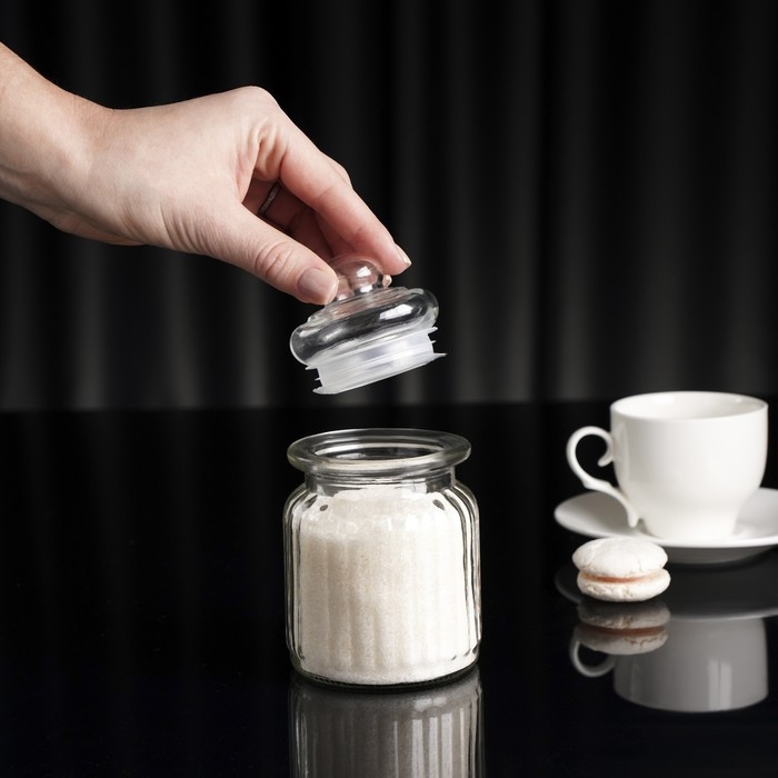 Банка стеклянная для сыпучих продуктов Доляна &laquo;Лада&raquo;, 250 мл, 7,5&times;12 см