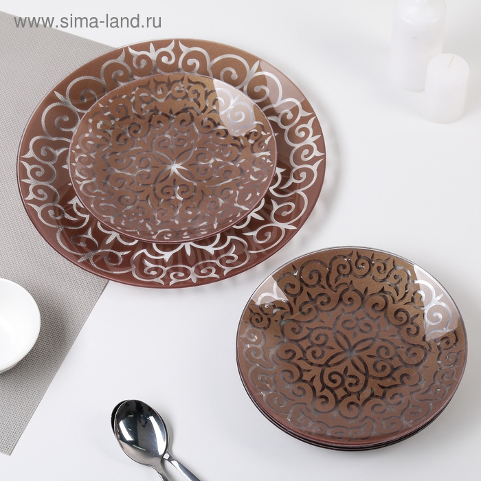 Сервиз столовый &laquo;Восток&raquo;, 7 предметов: d=30 см - 1 шт, d=20 см - 6 шт