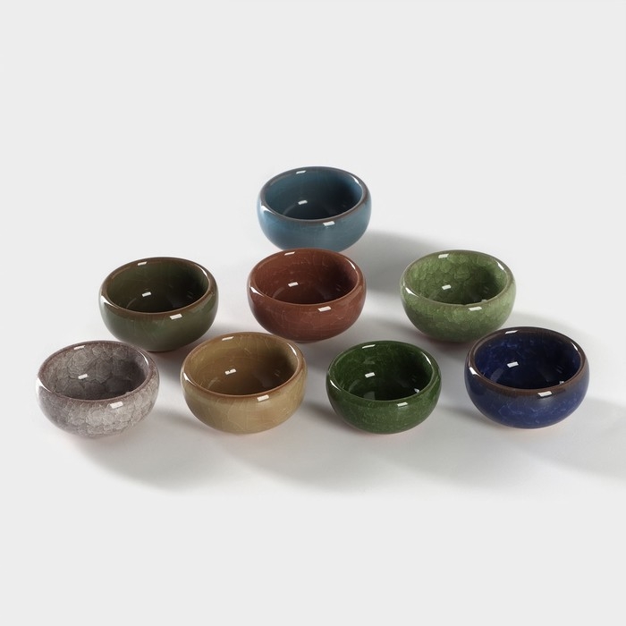 Пиала керамическая &laquo;Лунный камень&raquo;, 35 мл, цвет МИКС