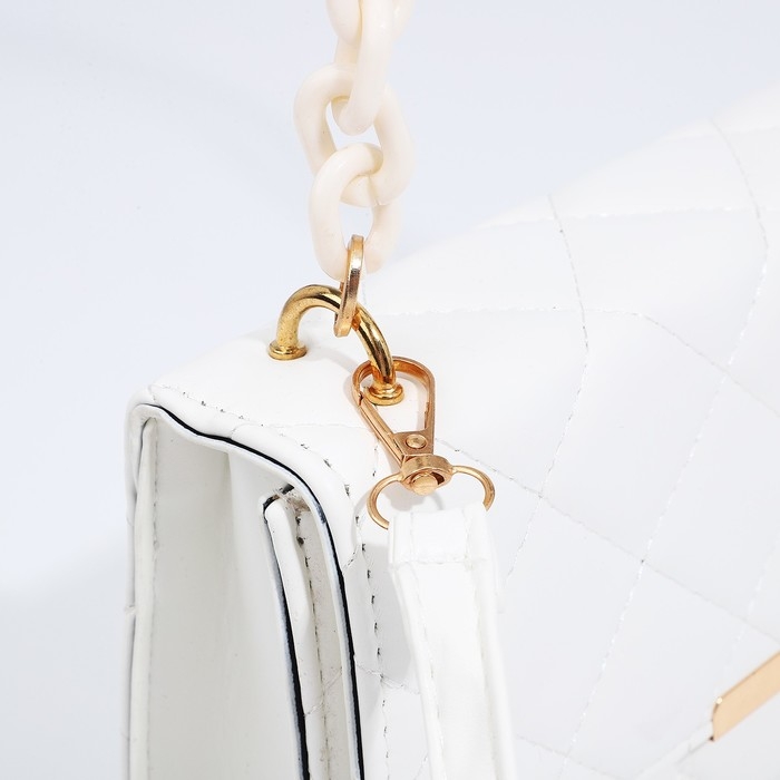 Сумка-мессенджер на магните, цвет белый Сумка-мессенджер на магните, цвет белый