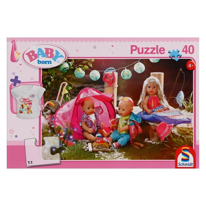 Пазл Baby «В кемпинге», с подарком, 40 элементов Пазл Baby «В кемпинге», с подарком, 40 элементов