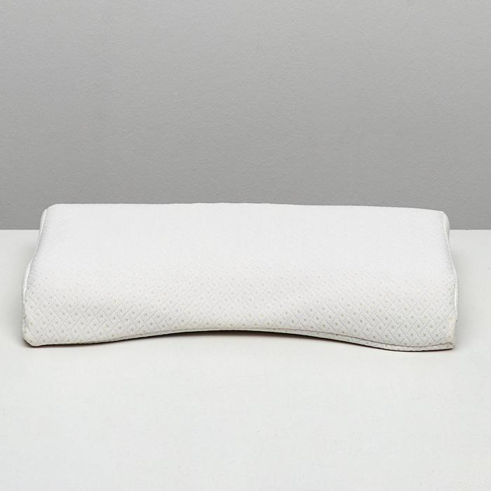 Подушка ортопедическая НТ-ПС-07 Подушка ортопедическая НТ-ПС-07 "Массажная", для взрослых, с эффектом памяти и выемкой под плечо, 55x36 см, валики 10/7 см