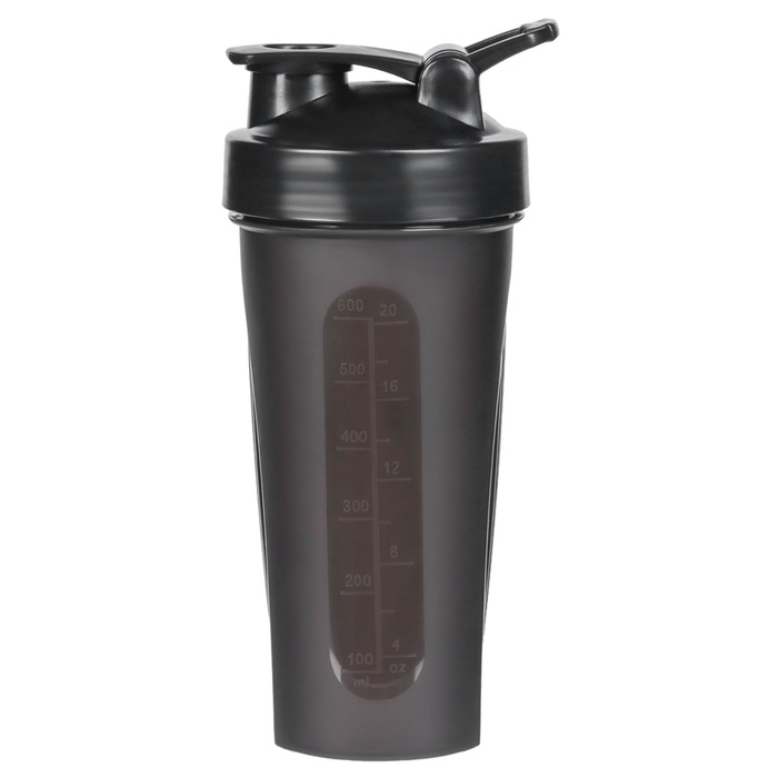 Шейкер, серия: CrossFit Max, Шейкер, серия: CrossFit Max, "Мастер К. Живу спортом", 600 мл, 9 х 21.5 см, черный