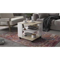 Стол журнальный Diamond №7, 500х454х500, Дуб сонома/Белый Стол журнальный Diamond №7, 500х454х500, Дуб сонома/Белый