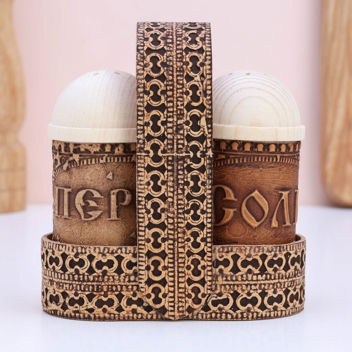 Набор для специй &laquo;Корзинка&raquo;, 9&times;10&times;5 см, береста