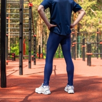 Лосины ONLYTOP беговые мужские, р. 52, цвет синий Лосины ONLYTOP беговые мужские, р. 52, цвет синий