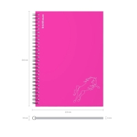 Тетрадь на спирали, 80 листов в клетку, ErichKrause Silhouette, пластиковая обложка, блок офсет 100% белизна, розовая Тетрадь на спирали, 80 листов в клетку, ErichKrause Silhouette, пластиковая обложка, блок офсет 100% белизна, розовая